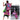 Dancer in performance pose carrying pink Pushya classical dance backpack